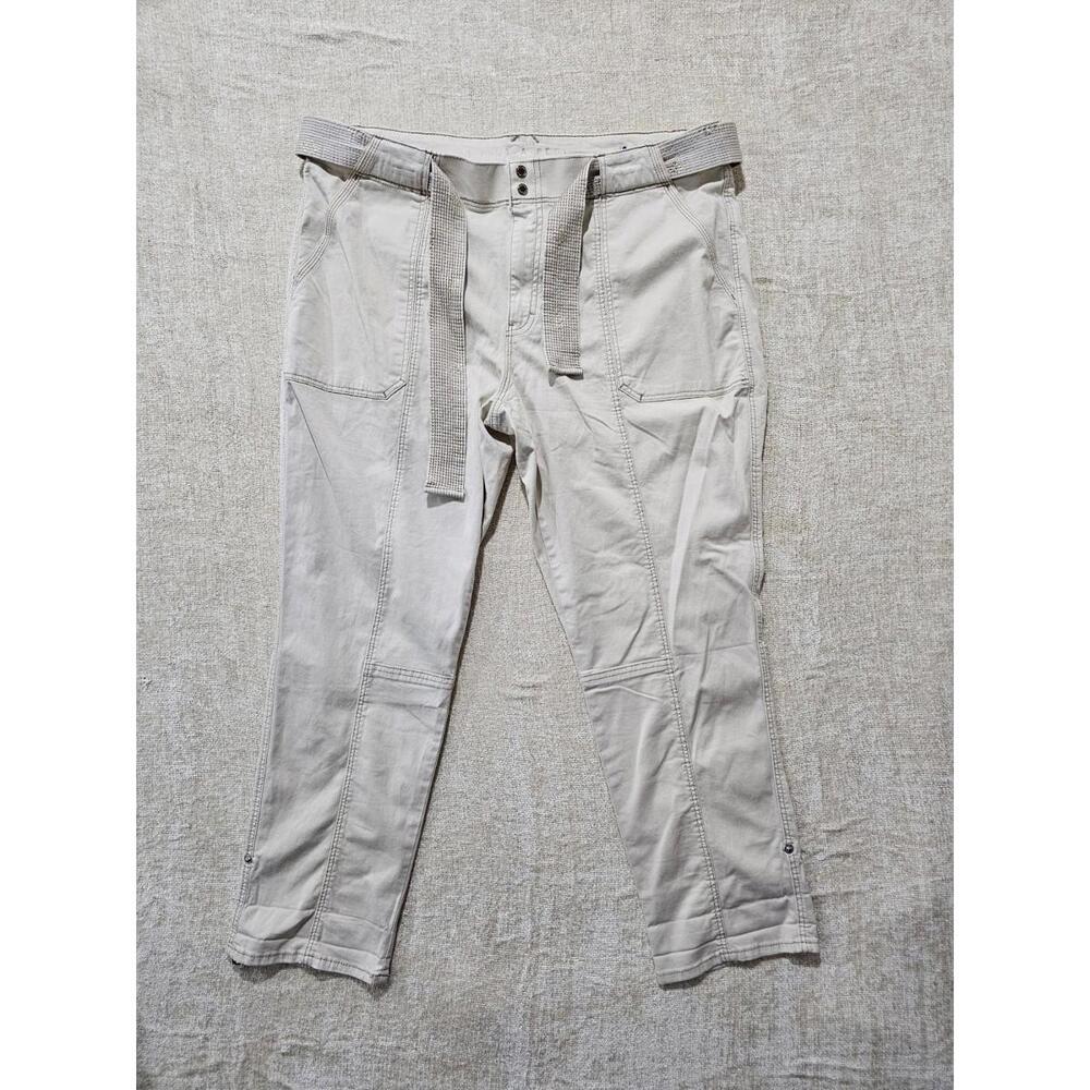 Women’s Pret-A-Pedi Mid-Rise Crop Pants Size 18 Roll Tab Utility Stretch - Picture 4 of 6